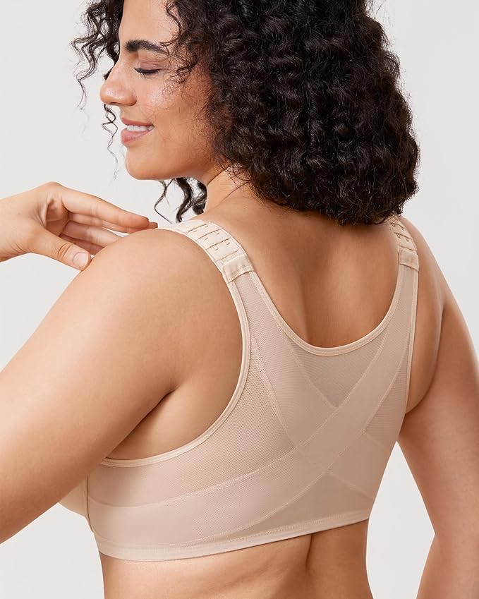 Front Closure Posture Full Coverage Bra by Glow Haven - Image 8